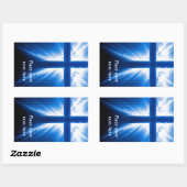 Christ Cross Rechteckiger Aufkleber (Blatt)