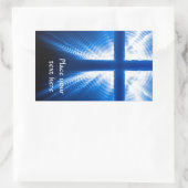 Christ Cross Rechteckiger Aufkleber (Tasche)