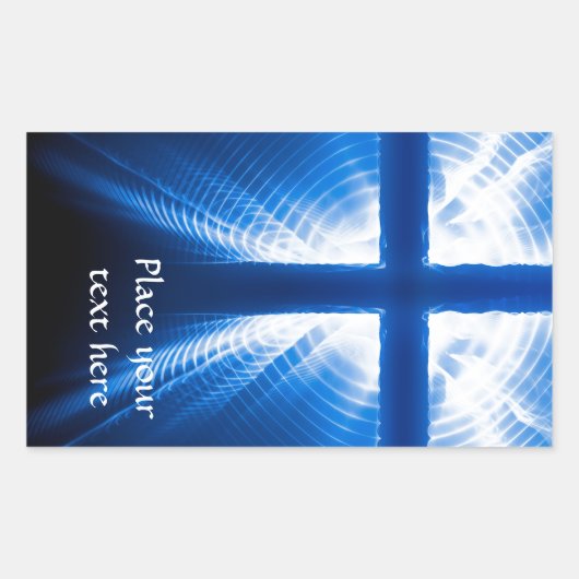 Christ Cross Rechteckiger Aufkleber (Vorderseite)