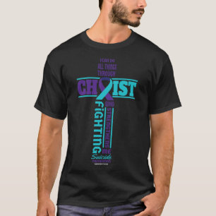 Christ Cross Suicide Awareness Mental Health T-Shirt