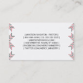 Christ Cross Visitenkarte (Rückseite)