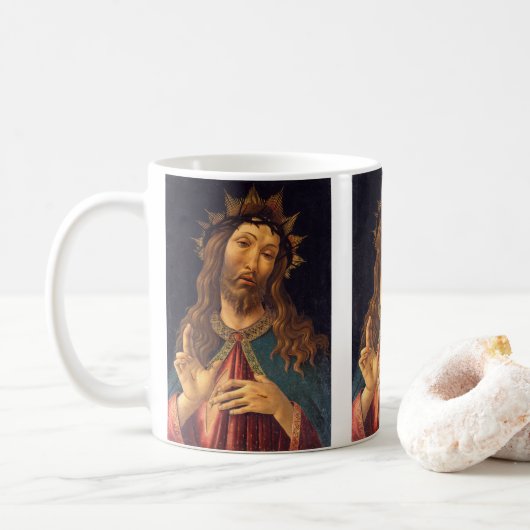Christ Crowned with Thorns by Sandro Botticelli Kaffeetasse (Mit Donut)