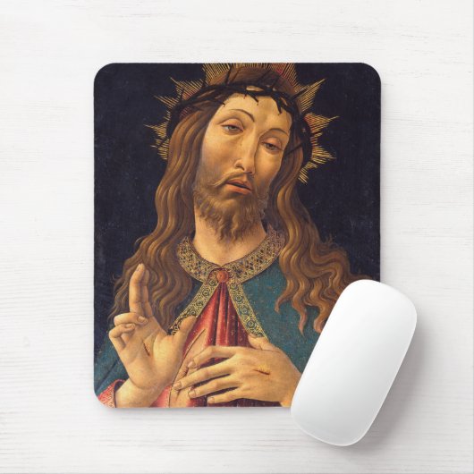 Christ Crowned with Thorns by Sandro Botticelli Mousepad (Mit Mouse)