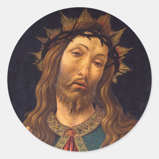 Christ Crowned with Thorns by Sandro Botticelli Runder Aufkleber (Vorderseite)