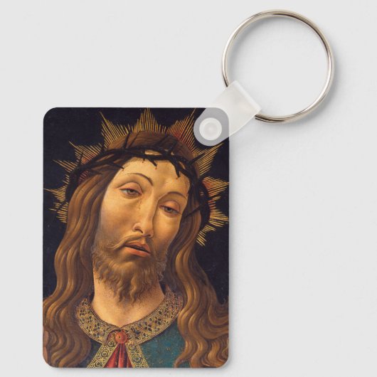 Christ Crowned with Thorns by Sandro Botticelli Schlüsselanhänger (Rückseite)