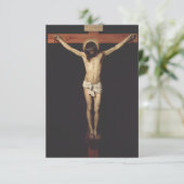 Christ Cruciated by Diego Velazquez Dankeskarte (Stehend Vorderseite)