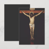 Christ Cruciated by Diego Velazquez Dankeskarte (Vorne/Hinten)