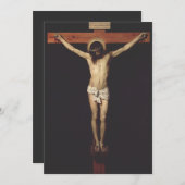 Christ Cruciated by Diego Velazquez Save The Date (Vorne/Hinten)