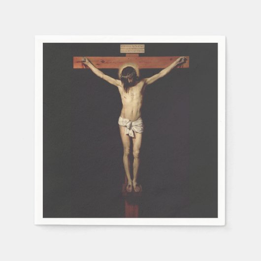 Christ Cruciated by Diego Velazquez Serviette (Vorderseite)