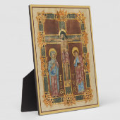 Christ Crucied Mittelalterliche Christliche Kunst  Fotoplatte (Seite)