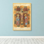 Christ Crucified Stretched Canvas Print Leinwanddruck (Insitu (Holzboden))