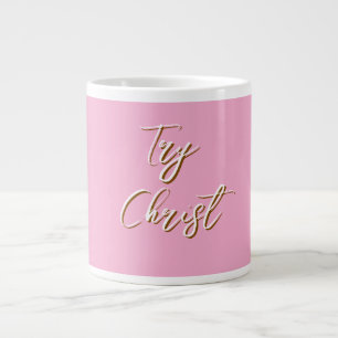 Christ Dark Pink Christlich versuchen Jumbo-Tasse