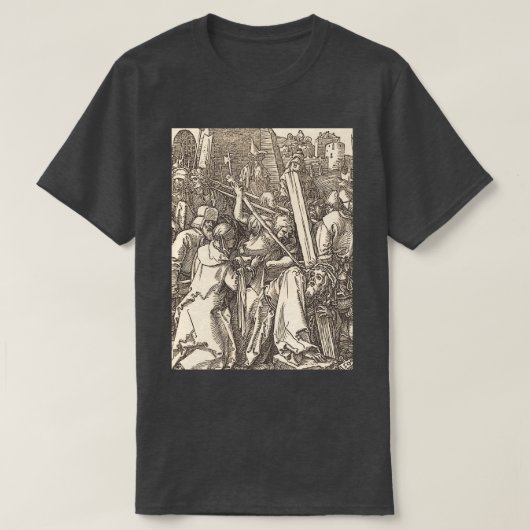 Christ, der das Kreuz 2 trägt T-Shirt (Design vorne)