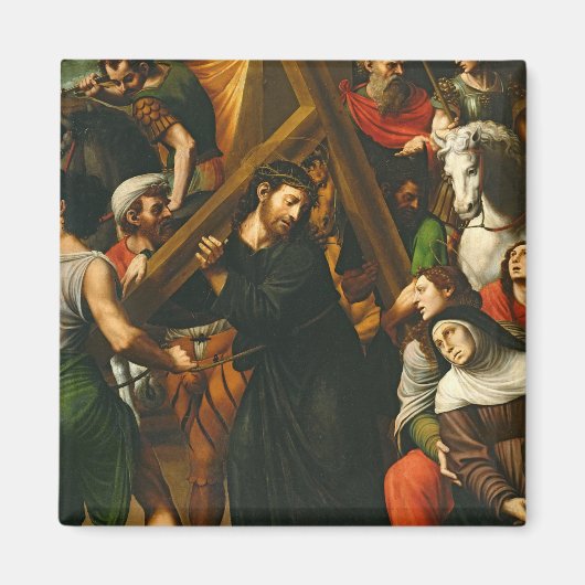 Christ, der das Kreuz trägt Magnet (Vorne)