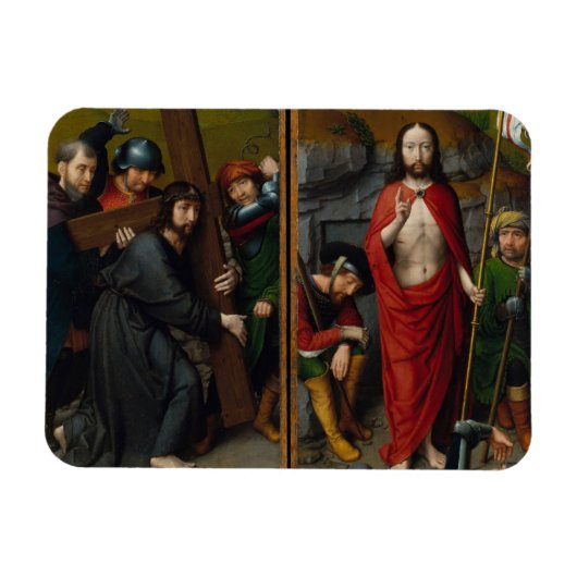 Christ, der das Kreuz trägt Magnet (Horizontal)