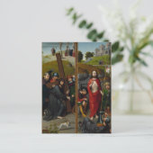 Christ, der das Kreuz trägt Postkarte (Stehend Vorderseite)