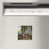 Christ, der die Händler aus dem Tempel treibt Magnet (In Situ (Geschirrspüler))