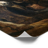 Christ, der die Händler aus dem Tempel treibt Poster (Ecke)