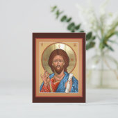 Christ der Erlöser-Gebetskarte Postkarte (Stehend Vorderseite)