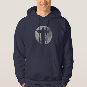 Christ der Erlöser-Mond Hoodie