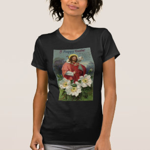 Christ der Hirte mit Lamm Vintage Ostern T-Shirt
