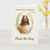 Christ der König Gottes Buch des Friedens und der  Karte (Gelbe Blume)