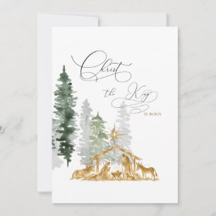 Christ der König ist geboren Christliche Gold-Weih