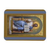 Christ der Lehrer / Alle mächtige Osterkarte Magnet (Horizontal)