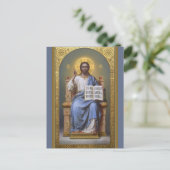 Christ der Lehrer / Alle mächtige Osterkarte Postkarte (Stehend Vorderseite)