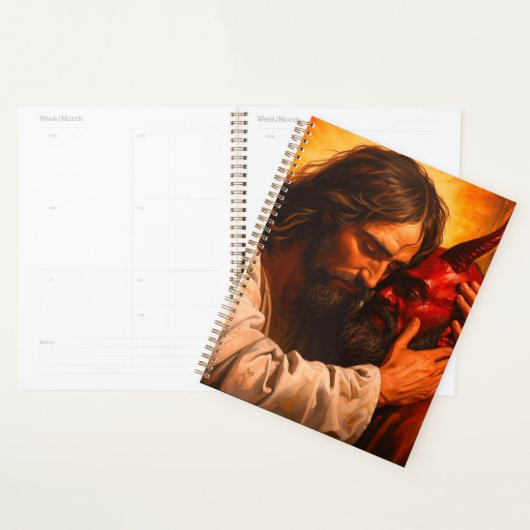 Christ Embracing Lucifer Day Planner Hard Cover Planer (Anzeige)