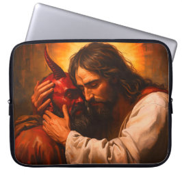 Christ Embracing Lucifer Laptopschutzhülle