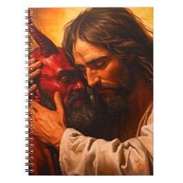 Christ Embracing Lucifer-Notebook Notizblock