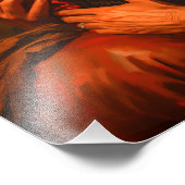 Christ Embracing Lucifer Poster Print (Ecke)