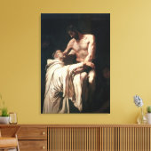 Christ Embracing St. Bernard Leinwanddruck (Insitu (Wohnzimmer))