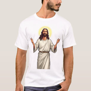 Christ-Erlöser-Hände Vintage-Stich-T-Shirt 2 T-Shirt