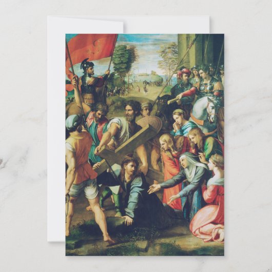 Christ Falling on the way to Calvary Einladung (Vorderseite)