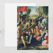 Christ Falling on the way to Calvary Einladung (Vorne/Hinten)