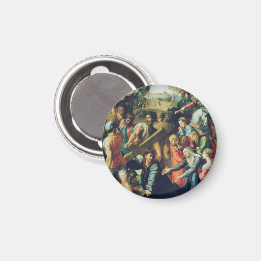 Christ Falling on the way to Calvary Magnet (Vorderseite/Rückseite)