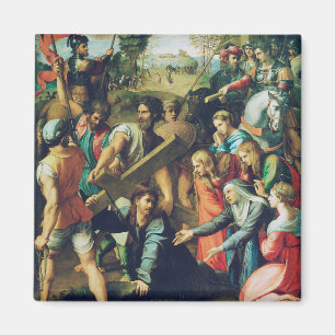 Christ Falling on the way to Calvary Magnet