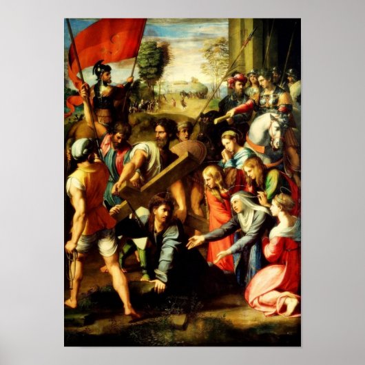 Christ Falling on the Way to Calvary Poster (Vorne)