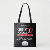 Christ Follower als Architekt Christlich getarnt Tasche (Vorderseite)