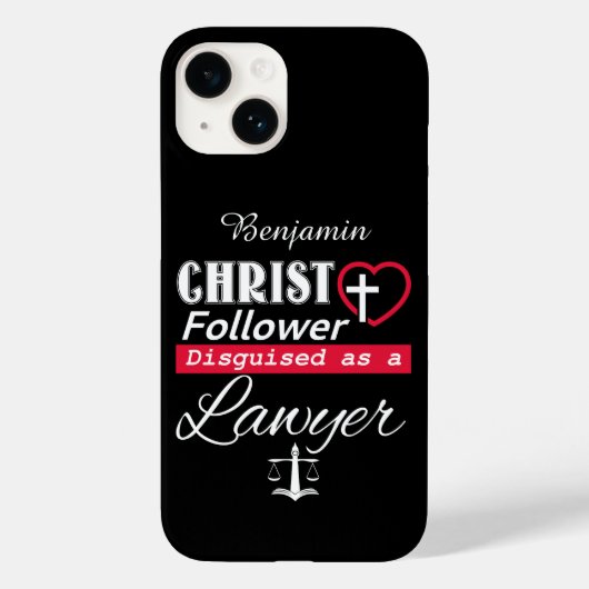 Christ Follower als Christlicher Anwalt getarnt Case-Mate iPhone Hülle (Rückseite)