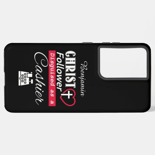 Christ Follower als Christlicher Kassierer getarnt Samsung Galaxy Hülle (Linke Seite)