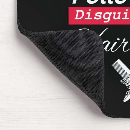 Christ Follower als Friseur Christlich verkleidet Mousepad (Ecke)