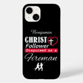 Christ Follower, getarnt als Feuerwehrmann Christl Case-Mate iPhone Hülle (Rückseite)