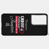 Christ Follower verkleidet als Janitor Christlich Samsung Galaxy Hülle (Linke Seite)