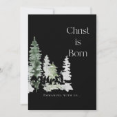 Christ Geboren Christliche Krippe Black (Vorderseite)