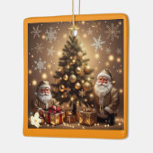 Christ-Geschenk Keramikornament (Links)