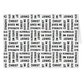 Christ gibt mir Kraft Parakaleo Note Karte