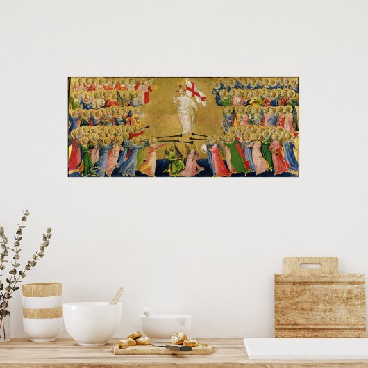 Christ Glorified in the Court of Heaven, 1423-24 Poster (Küche)